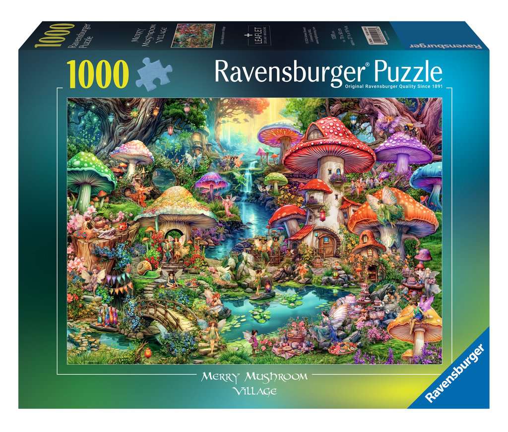 Ravensburger - Merry Mushroom Village - 1000 Piece Jigsaw Puzzle