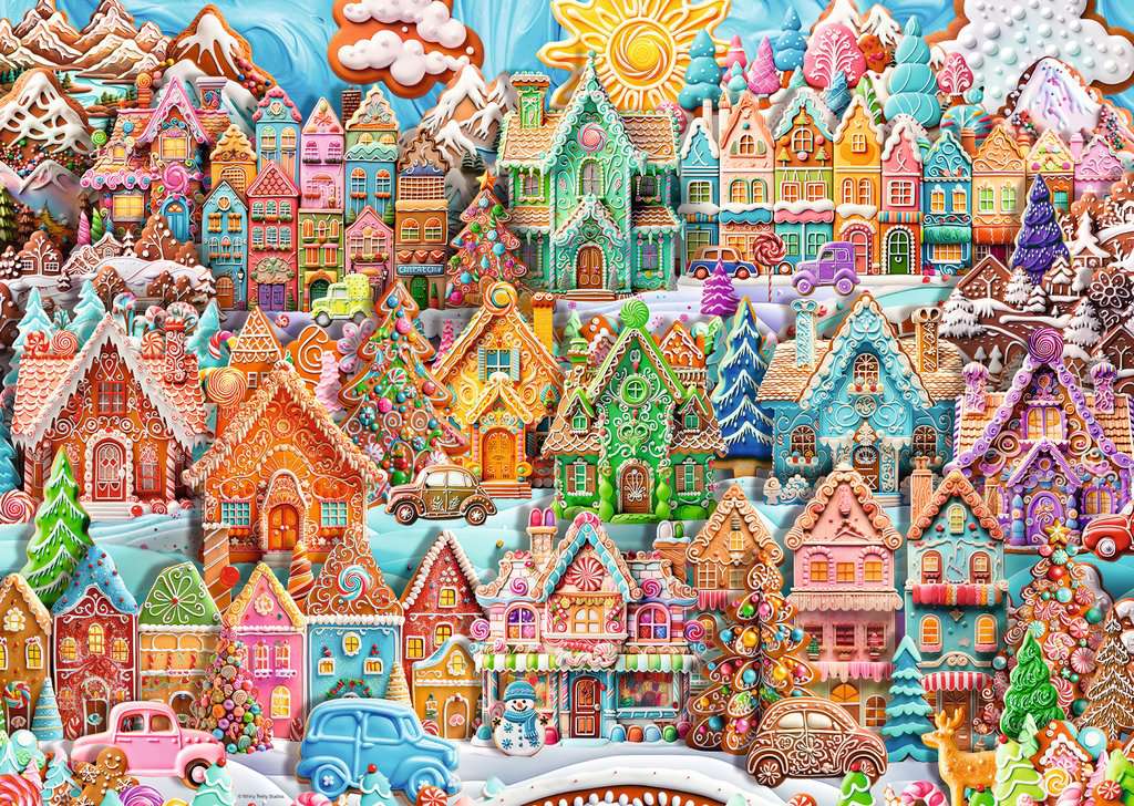 Ravensburger - Christmas Cookie Village - 1000 Piece Jigsaw Puzzle