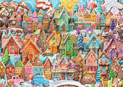 Ravensburger - Christmas Cookie Village - 1000 Piece Jigsaw Puzzle