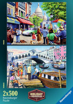 Holiday Memories – 2 x 500 Piece Jigsaw Puzzles (Ravensburger)