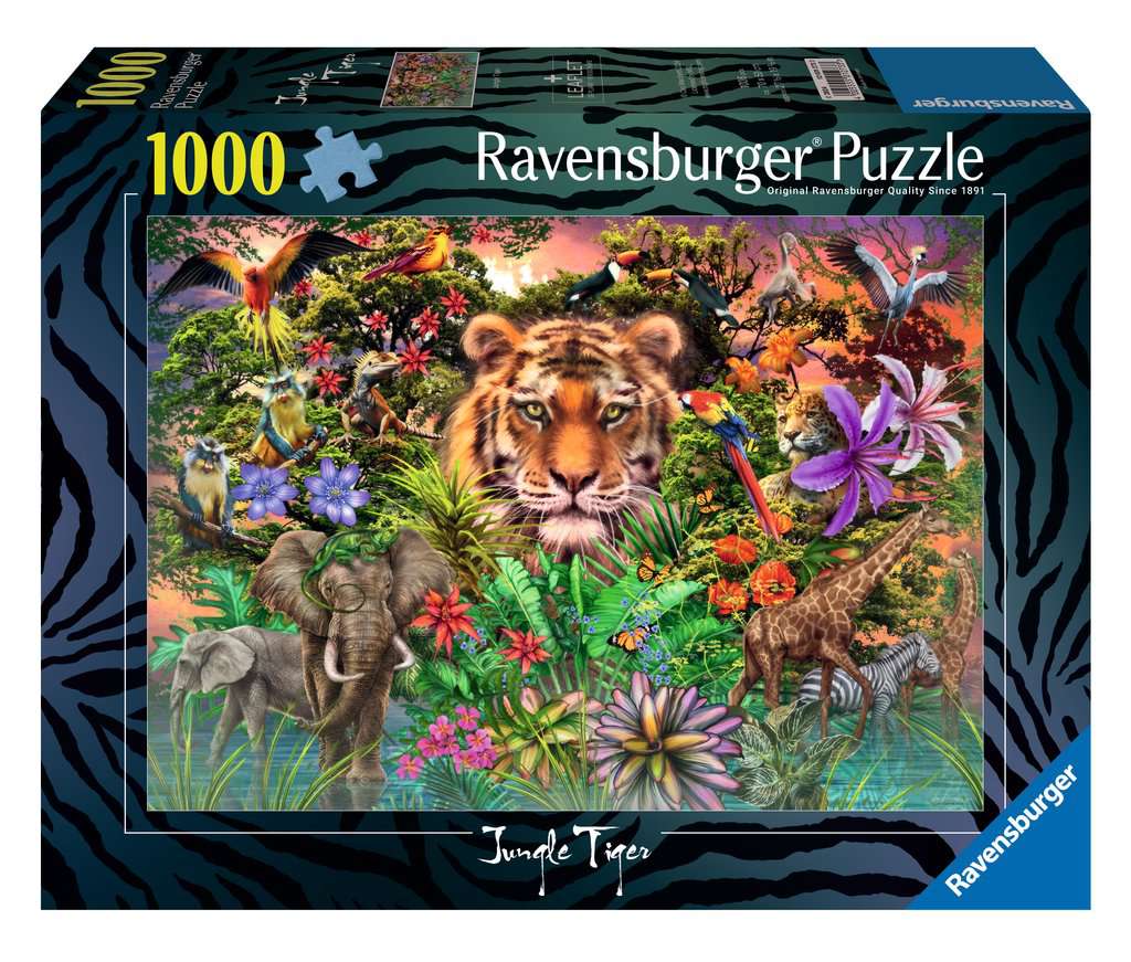 Jungle Tiger – 1000 Piece Jigsaw Puzzle (Ravensburger)