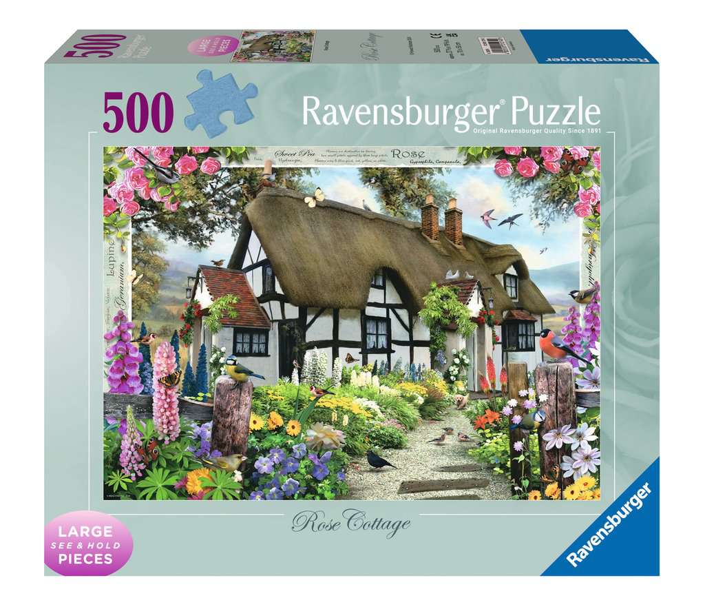 Rose Cottage – 500 Piece Jigsaw Puzzle (Ravensburger)