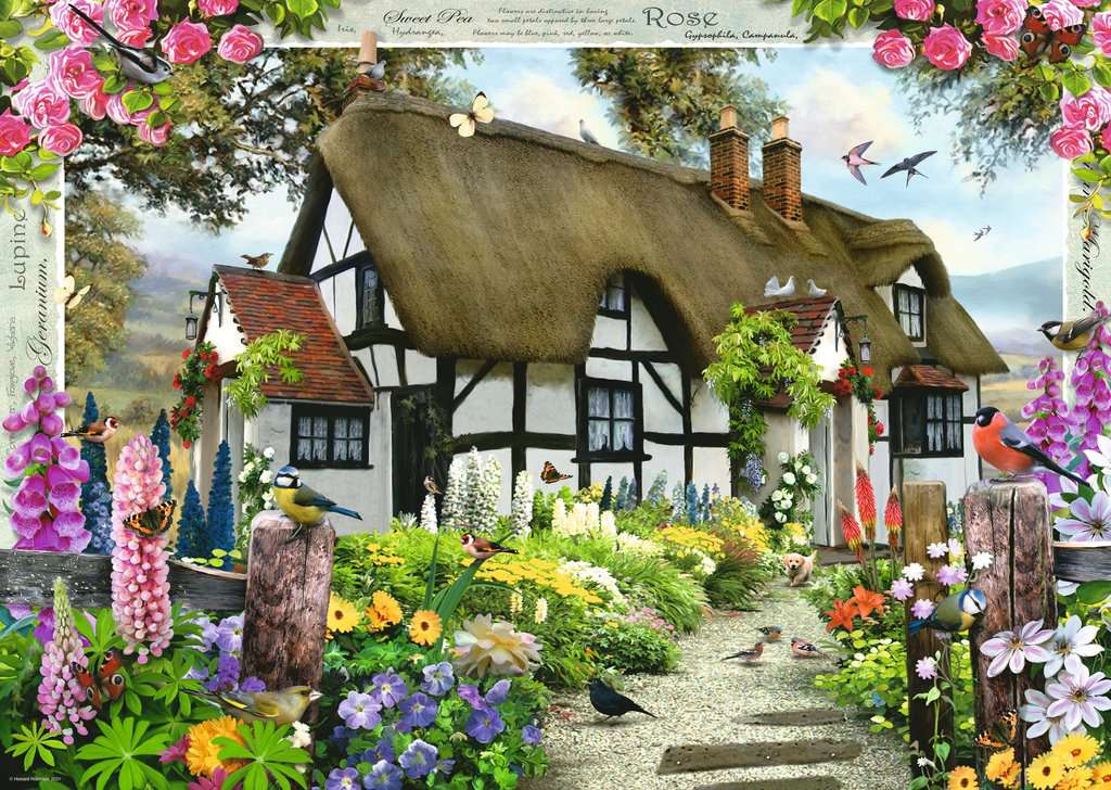 Rose Cottage – 500 Piece Jigsaw Puzzle (Ravensburger)