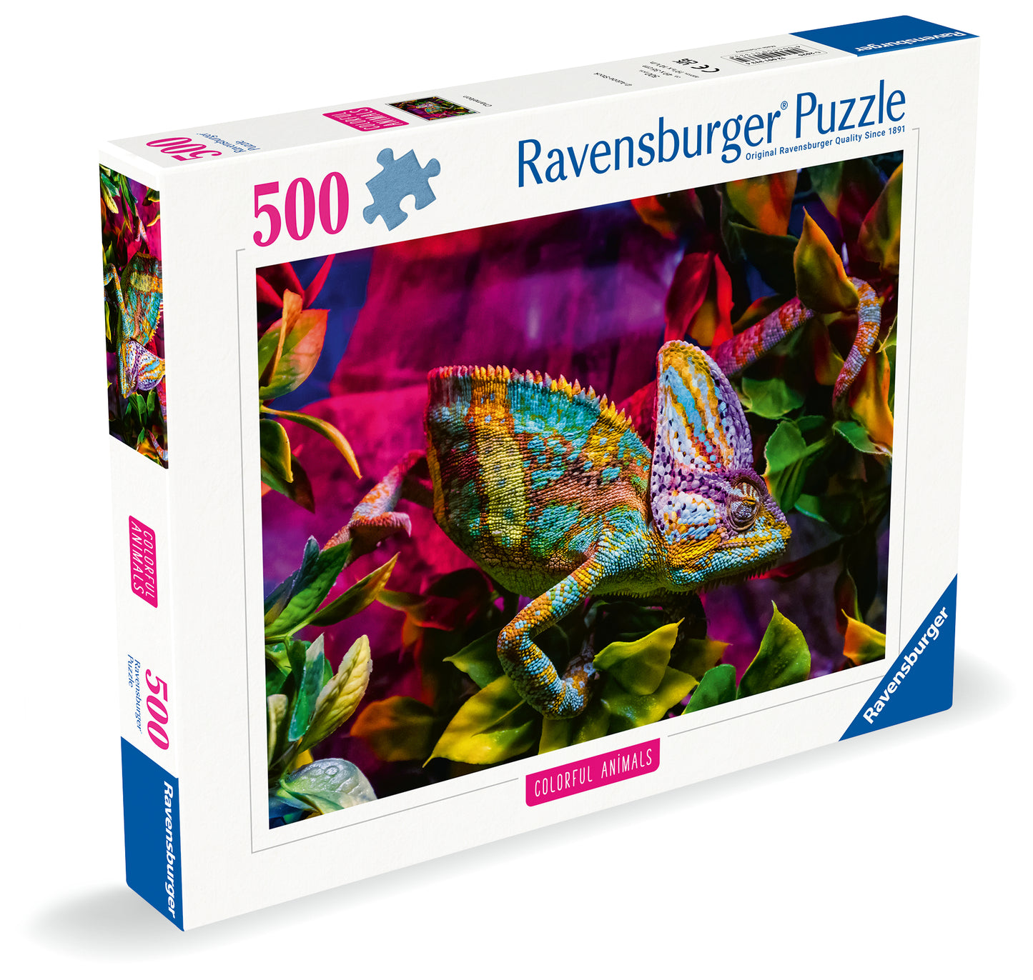 ** Pre-Order ** Ravensburger - Colourful Animals - Chameleon - 500 Piece Jigsaw Puzzle