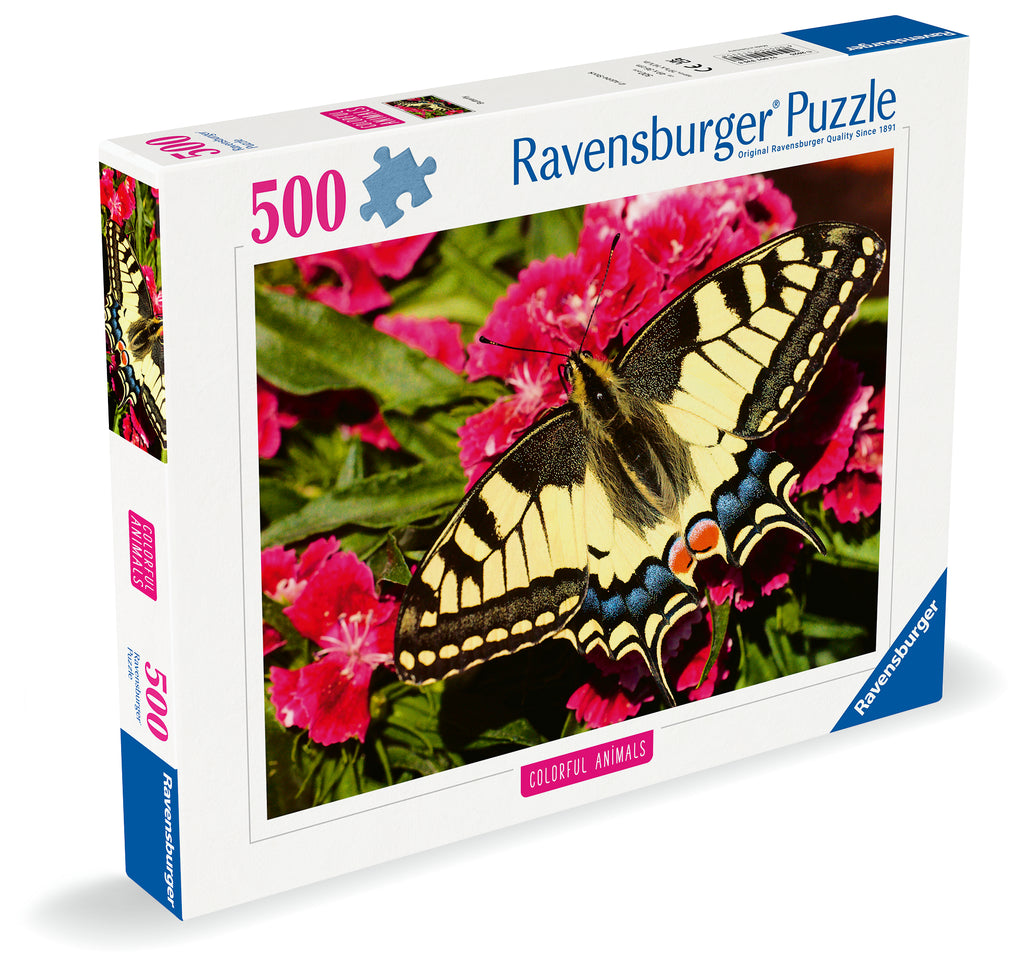 Colourful Animals: Butterfly – 500 Piece Jigsaw Puzzle (Ravensburger)