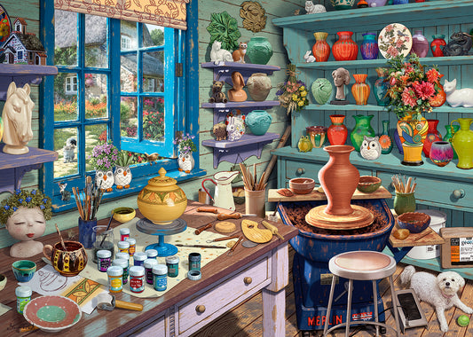 Ravensburger - Pottery Studio Sanctuary - 500 Piece Large Format