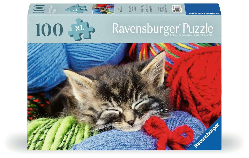 Wool Cat – 100 XL Piece Jigsaw Puzzle (Ravensburger)