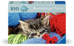 Wool Cat – 100 XL Piece Jigsaw Puzzle (Ravensburger)