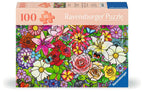 Tiffany Flowers – 100 XL Piece Jigsaw Puzzle (Ravensburger)