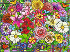 Tiffany Flowers – 100 XL Piece Jigsaw Puzzle (Ravensburger)