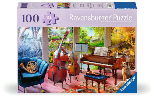 4 Seasons in Music – 100 XL Piece Jigsaw Puzzle (Ravensburger) - Completed Puzzle