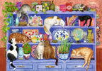 Cats on Shelf – 200 XL Piece Jigsaw Puzzle (Ravensburger)
