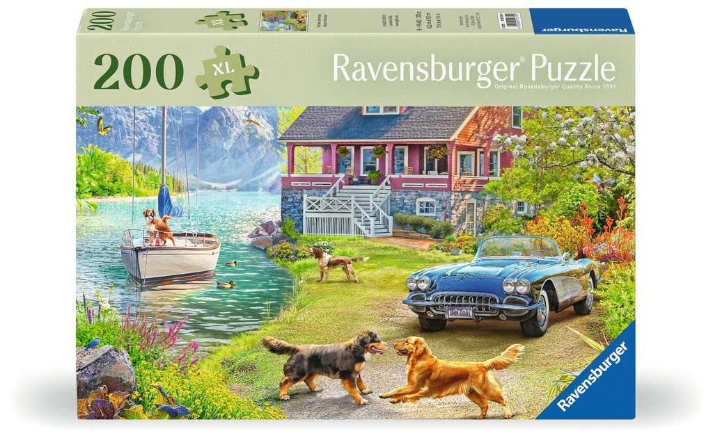 Summer Lake House – 200 XL Piece Jigsaw Puzzle (Ravensburger)