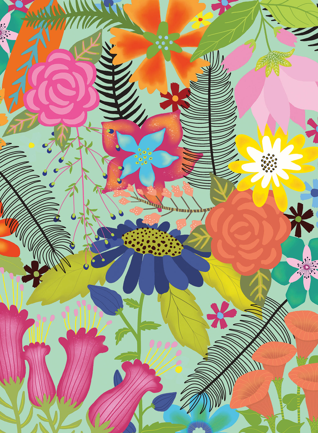 Flower Jungle – 500 Piece Jigsaw Puzzle (Ravensburger)