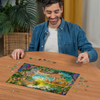 Tiger family in Oasis – 500 Piece Jigsaw Puzzle (Ravensburger)