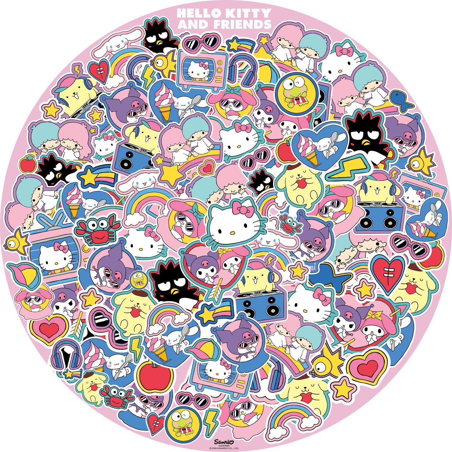 Ravensburger - Hello Kitty - 500 Piece Circular Jigsaw Puzzle