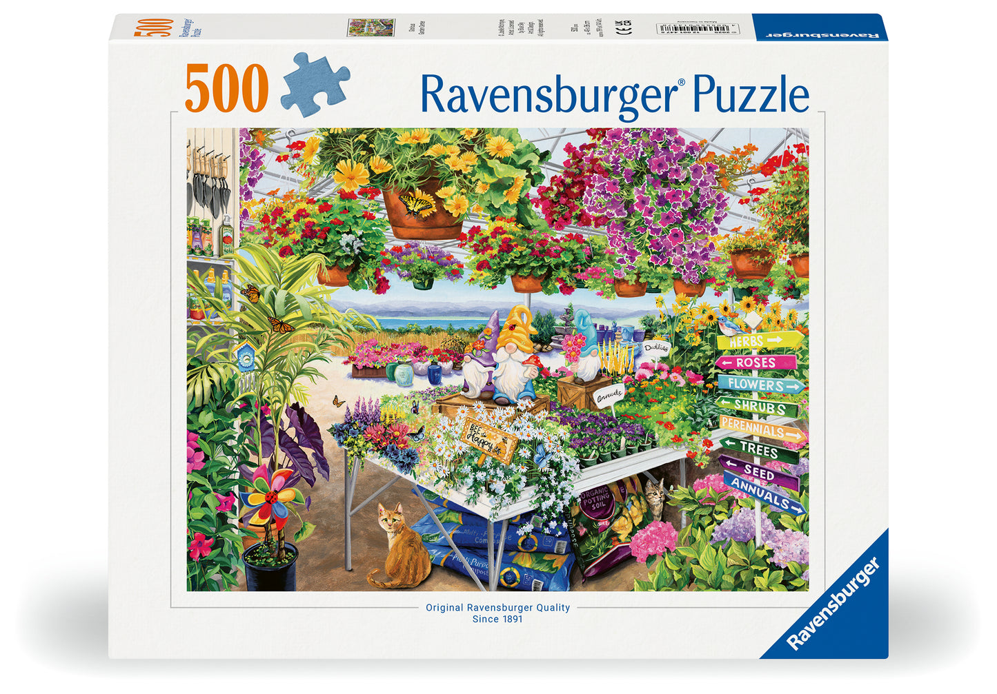 ** Pre-Order ** Ravensburger - Glorious Garden Centre - 500 Piece Jigsaw Puzzle