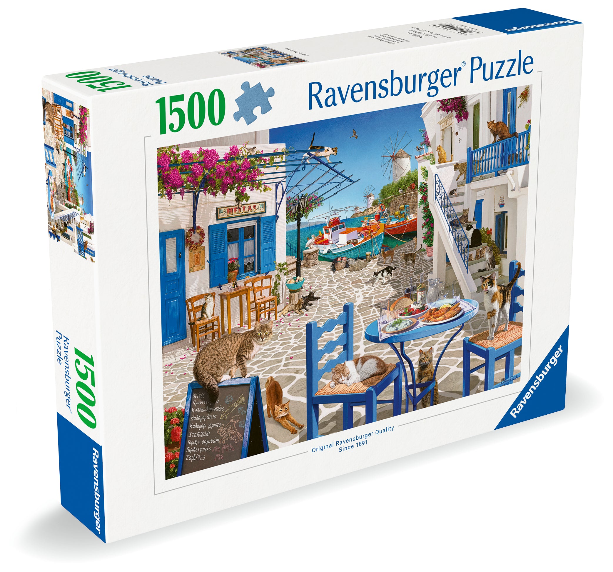 Cat's of Mykonos – 1500 Piece Jigsaw Puzzle (Ravensburger)