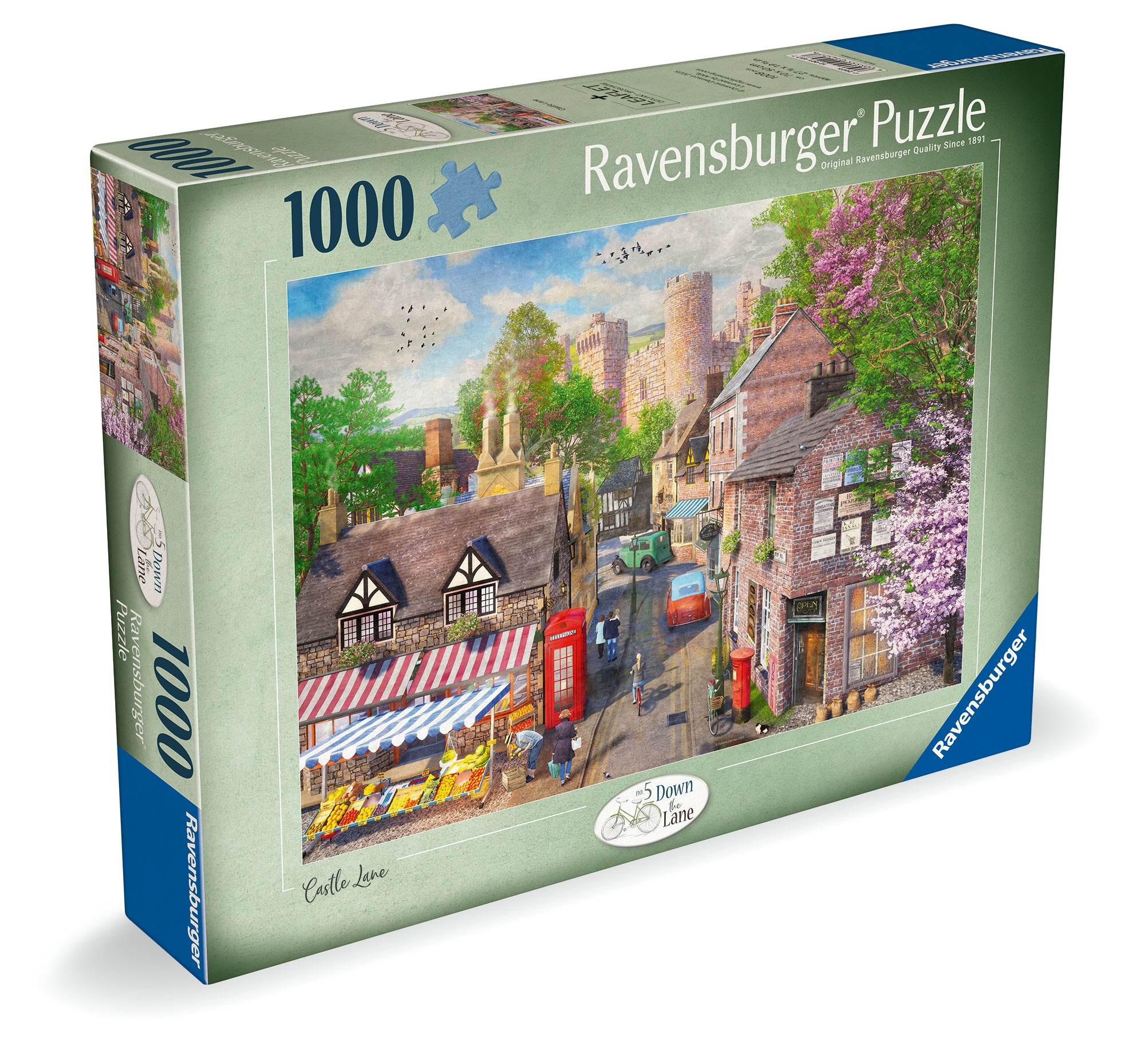 Down the Lane No.5 Castle Lane – 1000 Piece Jigsaw Puzzle (Ravensburger)