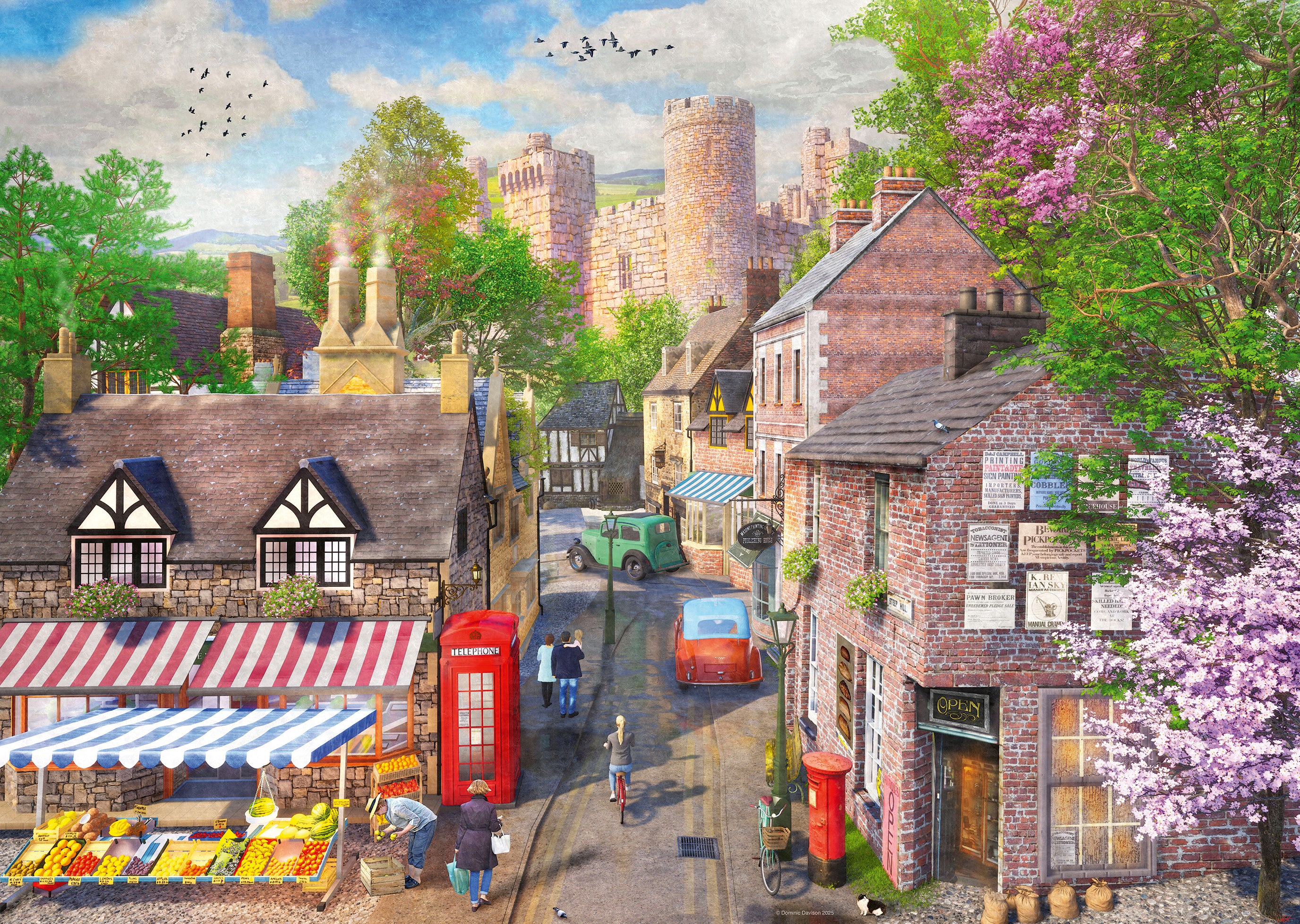 Down the Lane No.5 Castle Lane – 1000 Piece Jigsaw Puzzle (Ravensburger)