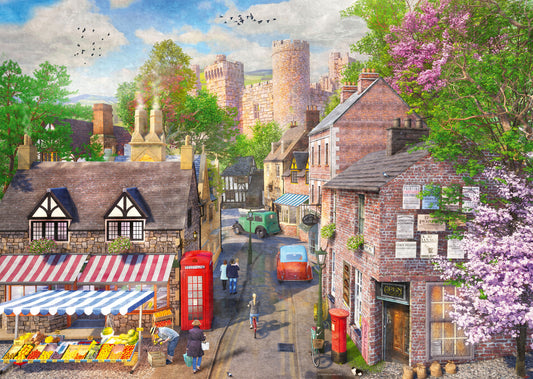 ** Pre-Order ** Ravensburger - Down the Lane No.5 Castle Lane - 1000 Piece Jigsaw Puzzle