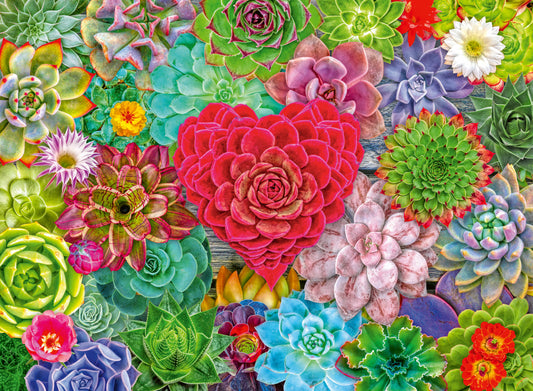 ** Pre-Order ** Ravensburger - Succulent Love - 500 Piece Jigsaw Puzzle