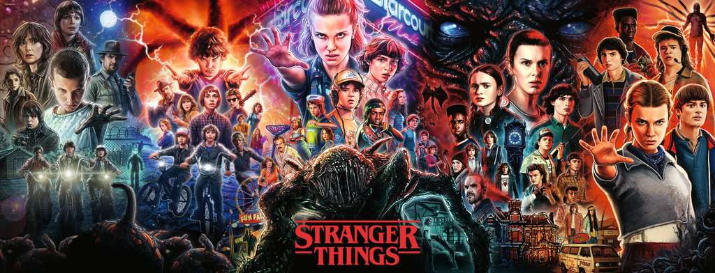Stranger Things Panoramic – 1000 Piece Jigsaw Puzzle (Ravensburger