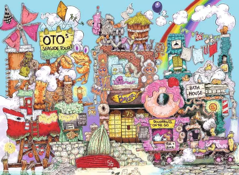 Crazy Street No.1 – The Harbour – Puzzle Championships – 500 Piece Jigsaw Puzzle (Ravensburger)