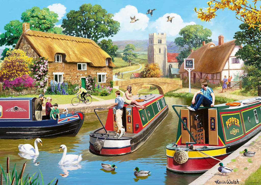 A Busy Day on the Canal – 1000 Piece Jigsaw Puzzle (Ravensburger)