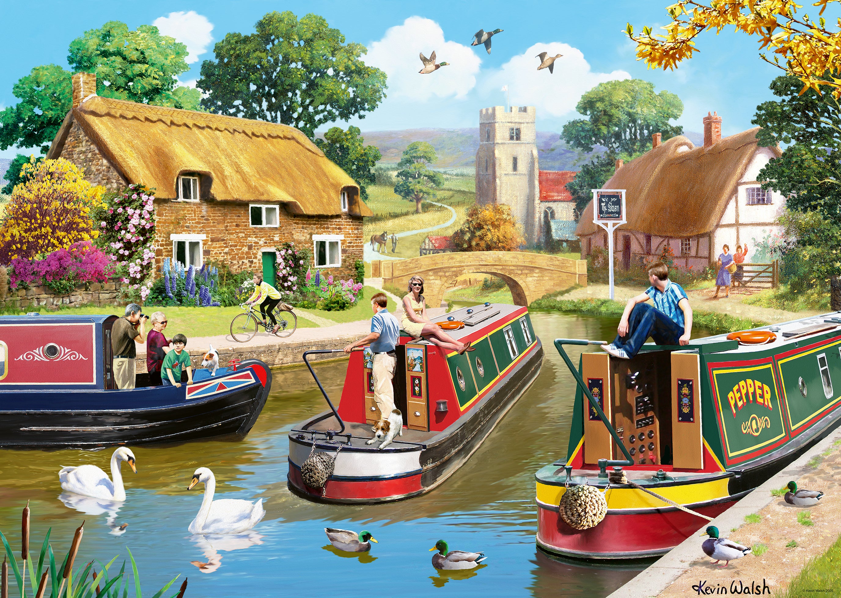 A Busy Day on the Canal – 1000 Piece Jigsaw Puzzle (Ravensburger)