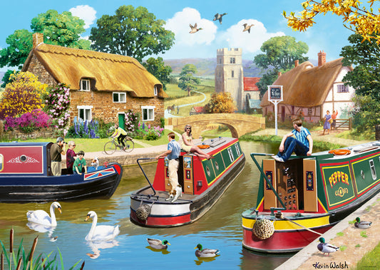 Ravensburger - A Busy Day on the Canal - 1000 Piece