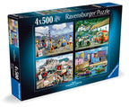 Happy Days No 8, Holidays – 4 x 500 Piece Jigsaw Puzzle (Ravensburger)