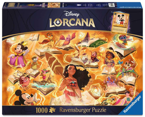 Disney Lorcana - Glimmers of the Realm: Amber – 1000 Piece Jigsaw Puzzle (Ravensburger) - Completed Puzzle
