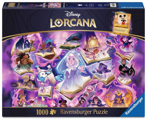 Disney Lorcana - Glimmers of the Realm: Amethyst – 1000 Piece Jigsaw Puzzle (Ravensburger) - Completed Puzzle