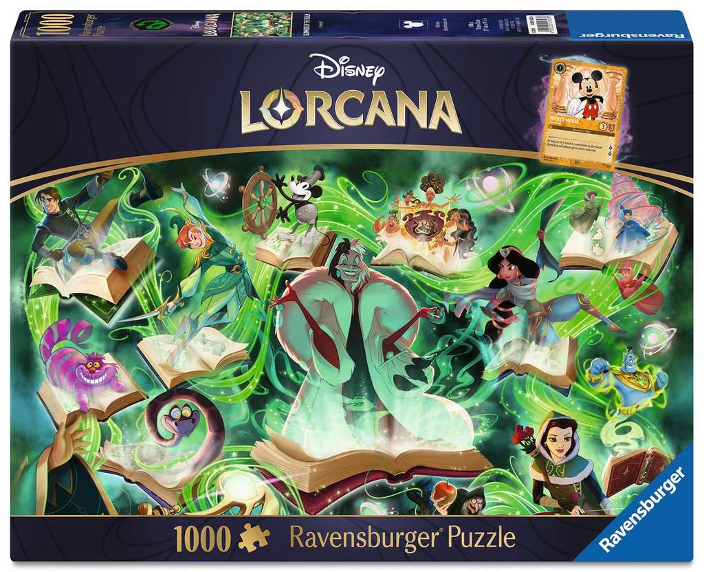 Disney Lorcana - Glimmers of the Realm: Emerald – 1000 Piece Jigsaw Puzzle (Ravensburger)