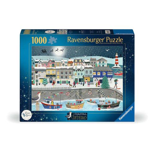 ** Pre-Order ** Coastal Christmas by Georgia Breeze - 1000 Piece Jigsaw Puzzle (Ravensburger) - Completed Puzzle