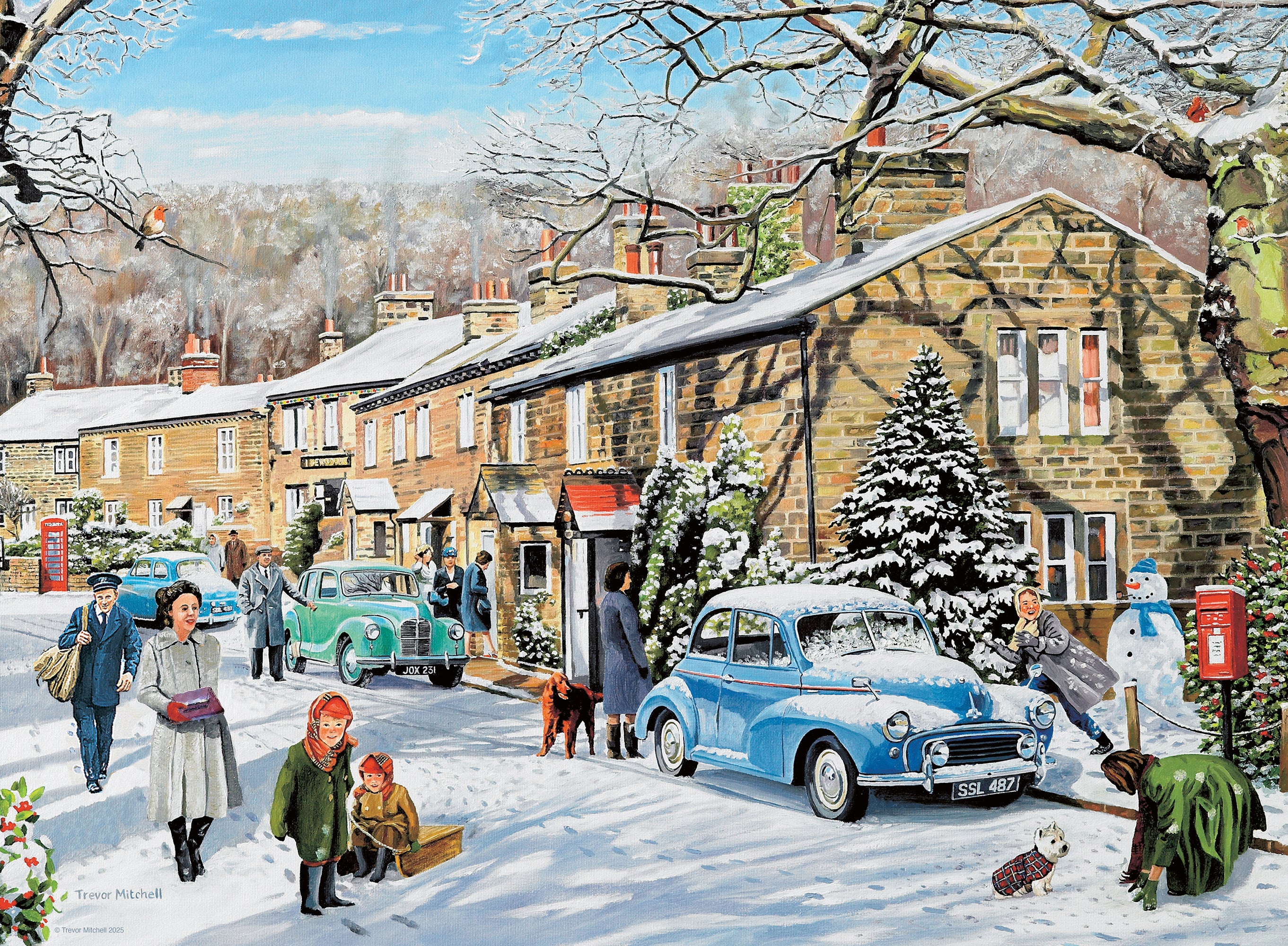 Happy Days No 9, Village Life – 4 x 500 Piece Jigsaw Puzzle (Ravensburger)