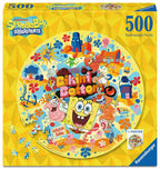 SpongeBob SquarePants Welcome To Bikini Bottom - 500 Piece Circular Jigsaw Puzzle (Ravensburger)