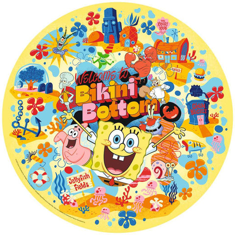 SpongeBob SquarePants Welcome To Bikini Bottom - 500 Piece Circular Jigsaw Puzzle (Ravensburger)