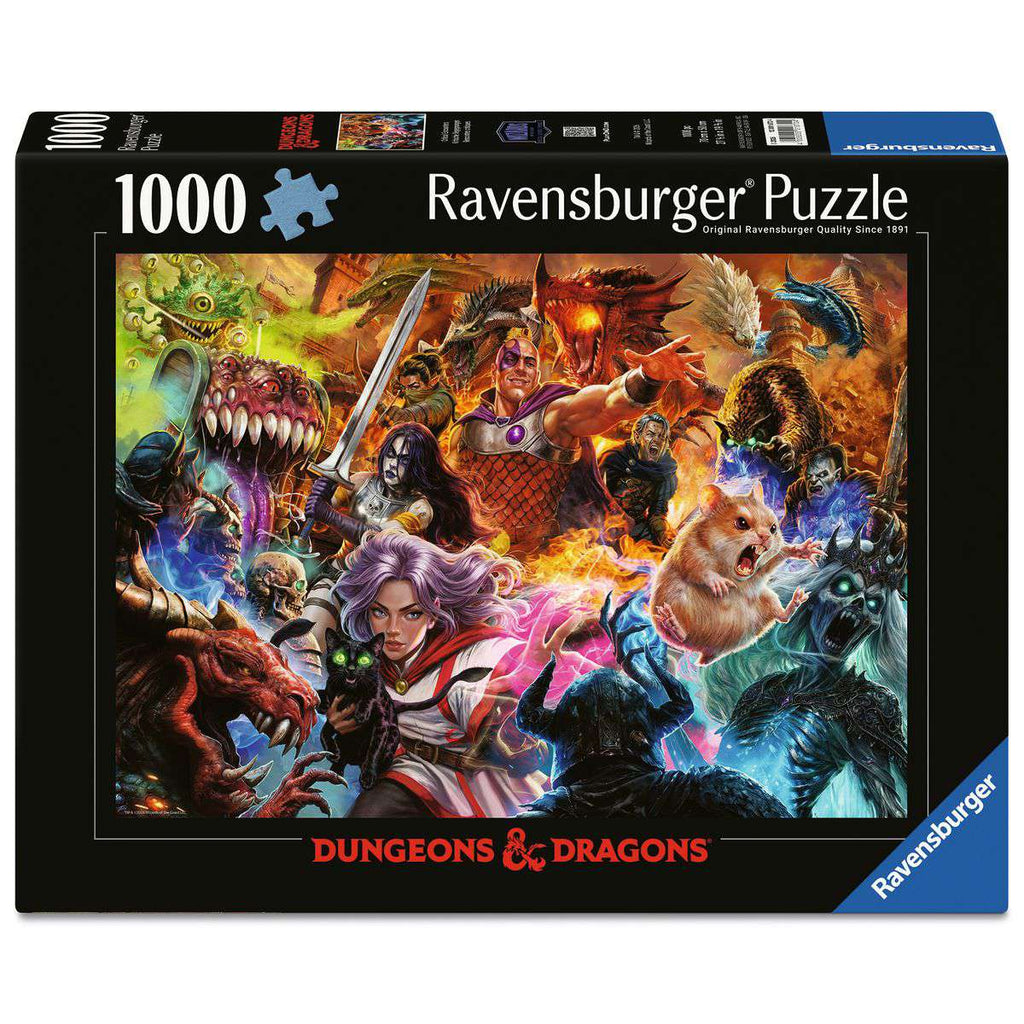 Pre-order: Dungeons & Dragons Critical Encounters - 1000 Piece Jigsaw Puzzle (Ravensburger) - Completed Puzzle