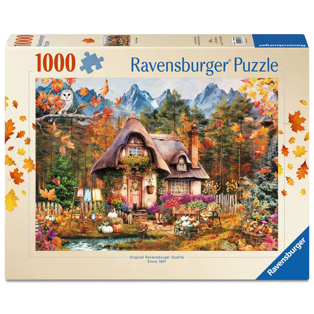 ** Pre-Order ** Pumpkin Cottage - 1000 Piece Jigsaw Puzzle (Ravensburger) - Completed Puzzle
