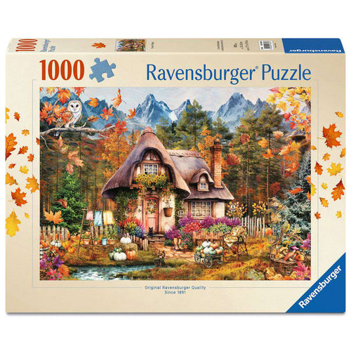 ** Pre-Order ** Pumpkin Cottage - 1000 Piece Jigsaw Puzzle (Ravensburger) - Completed Puzzle