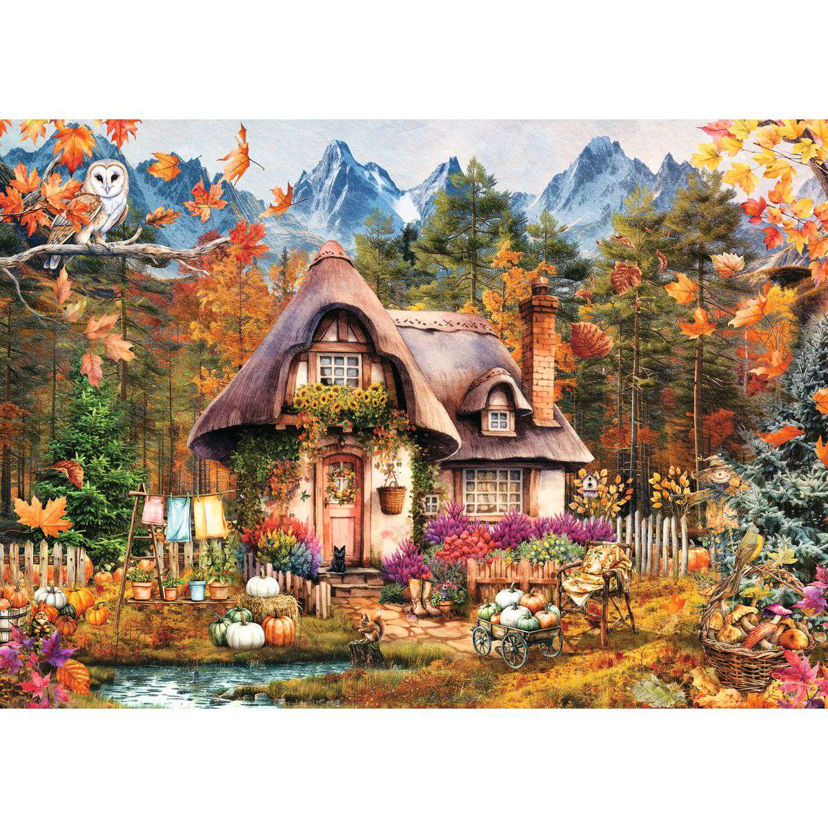 ** Pre-Order ** Pumpkin Cottage - 1000 Piece Jigsaw Puzzle (Ravensburger)