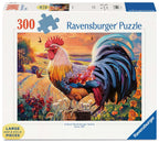 Box, straight on: Cock-A-Doodle-Doo – 300 XL Piece Jigsaw Puzzle (Ravensburger)