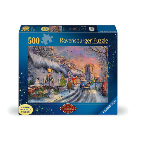 ** Pre-Order ** Coming Home for Christmas - 500 Piece Large Piece Jigsaw Puzzle (Ravensburger) - Completed Puzzle