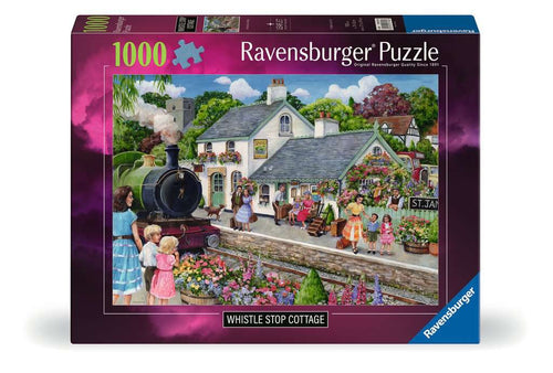Whistle Stop Cottage by Debbie Cook - 1000 Piece Jigsaw Puzzle (Ravensburger)