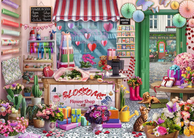 Blossoms Flower Shop by Tetiana Bulba - 1000 Piece Jigsaw Puzzle (Ravensburger)