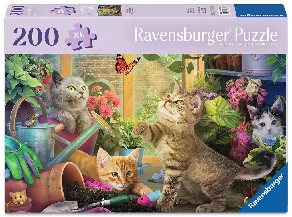 ** Pre-Order ** Playful Cats - 200 Piece XL Jigsaw Puzzle (Ravensburger)