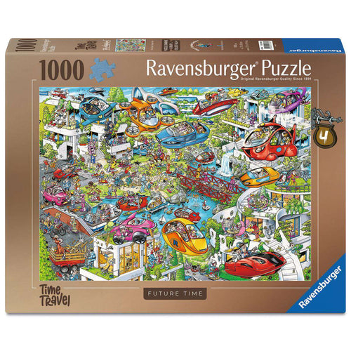 ** Pre-Order ** Ray's Comic Series - Time Travel No.4 in the Future - 1000 Piece Jigsaw Puzzle (Ravensburger) - Completed Puzzle
