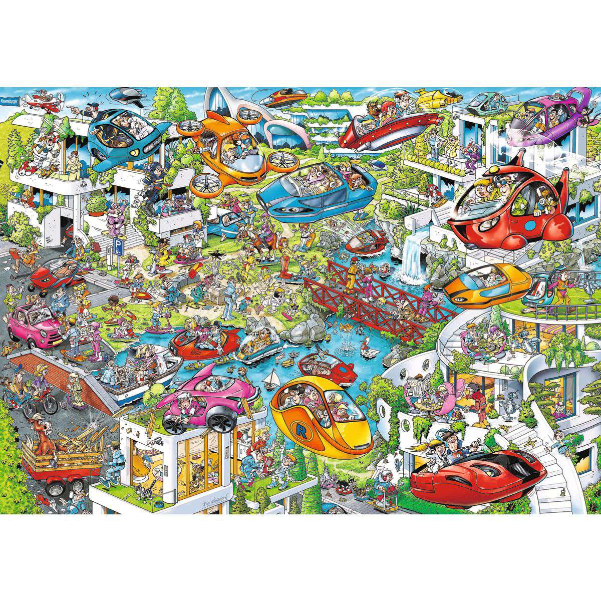 ** Pre-Order ** Ray's Comic Series - Time Travel No.4 in the Future - 1000 Piece Jigsaw Puzzle (Ravensburger)